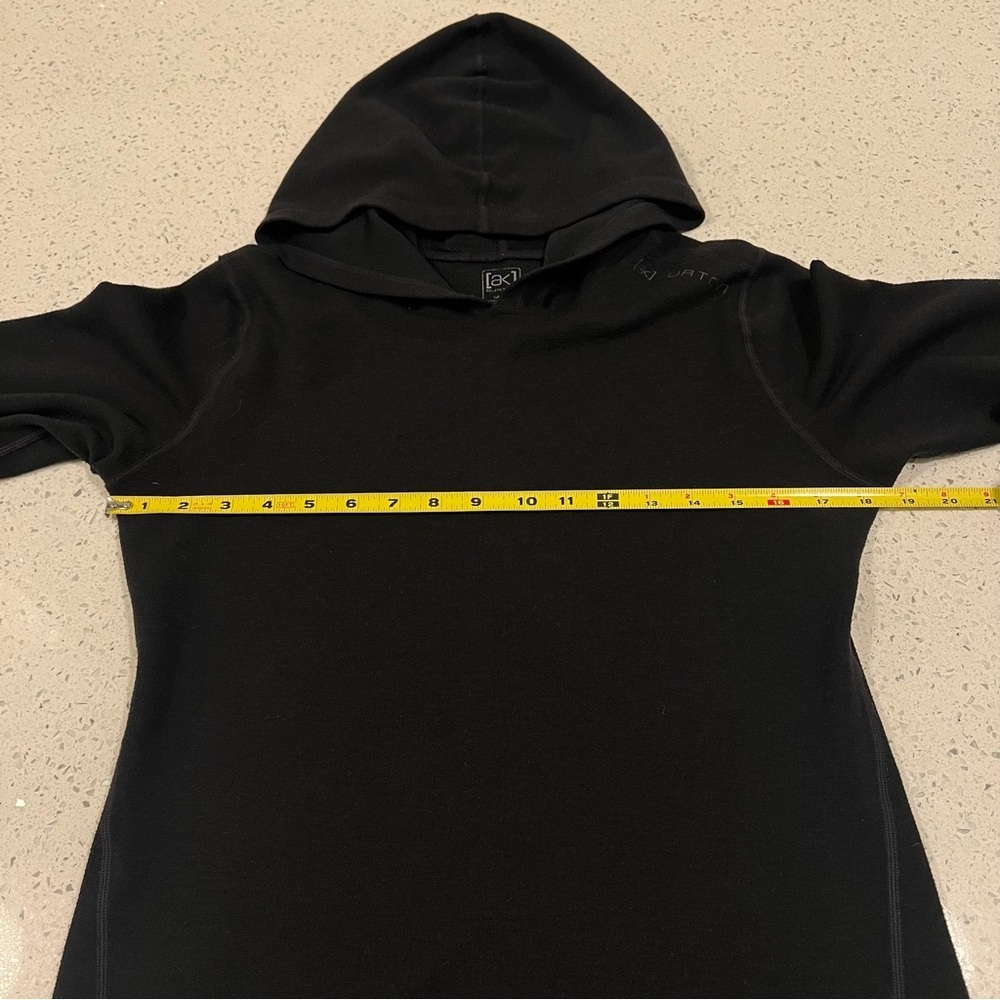 BURTON [ak] Black Hoodie Base Layer Snowboard Ski Polartec Gore-tex Size Large - Picture 13 of 16